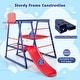 preview thumbnail 8 of 7, Gymax 7-In-1 Kids Indoor Playground w/ Slide Climbing Net Crowling