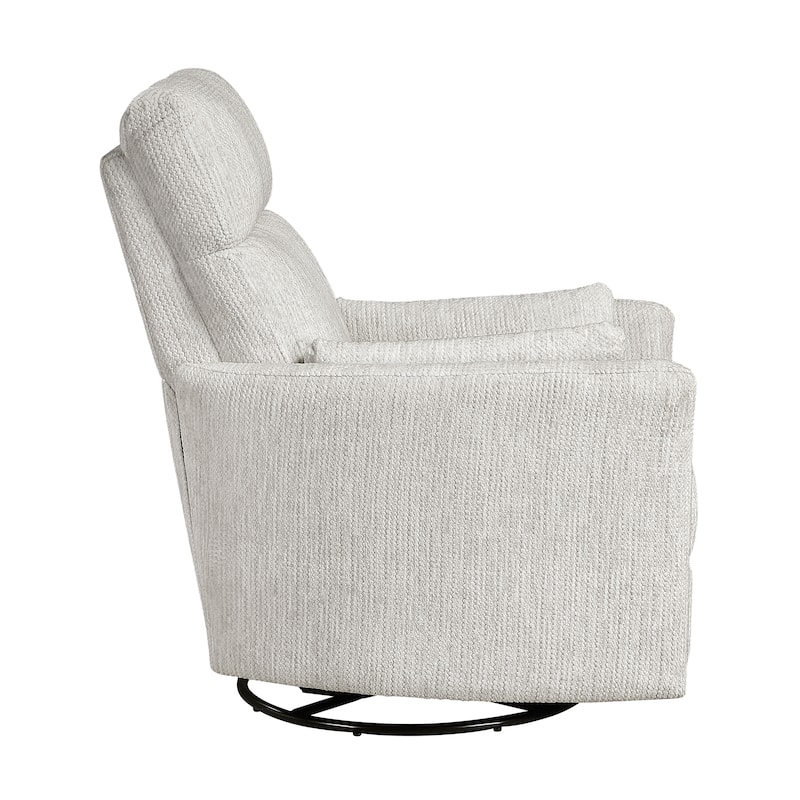 Abbeville 33" Microfiber Manual Swivel Glider Reclining Chair