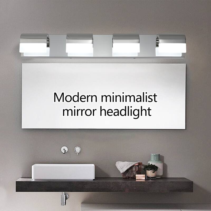 Modern Bathroom 4-Light Vanity Lighting Over Mirror - Bed Bath & Beyond ...