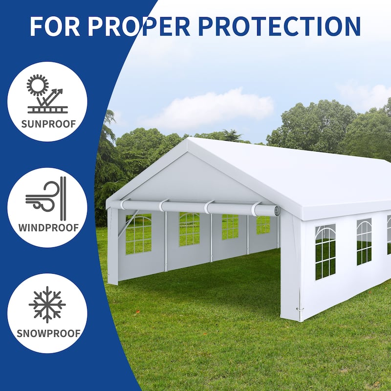 Outdoor White Canopy Tent for Party - 20*40 Ft