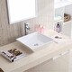 preview thumbnail 1 of 4, Karran Valera 16" Vitreous China Vessel Bathroom Sink in White