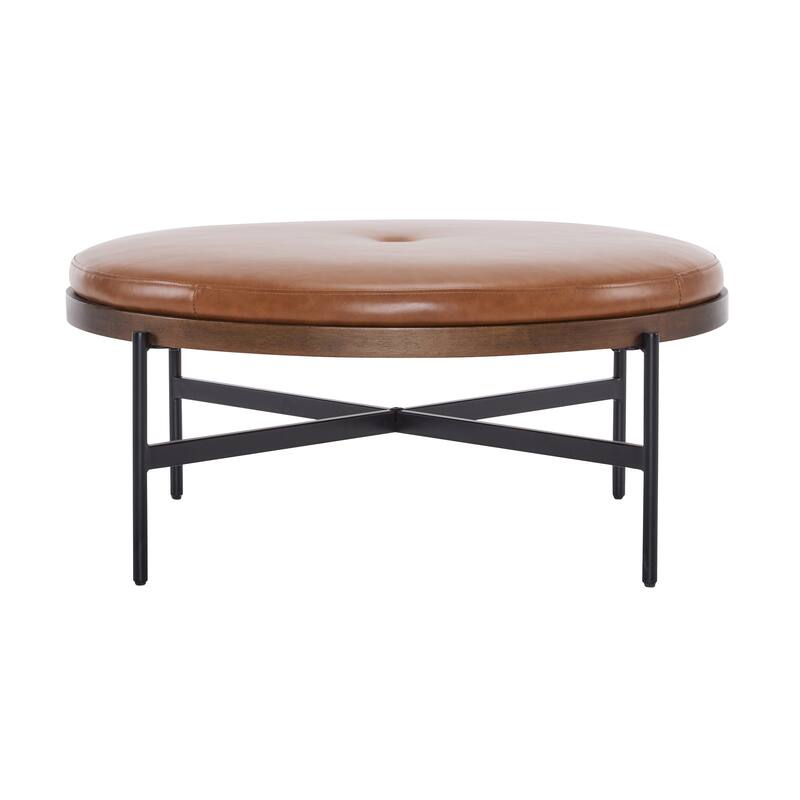 Christopher Knight Home - Sunfay Round Cocktail Ottoman for Modern Living Spaces
