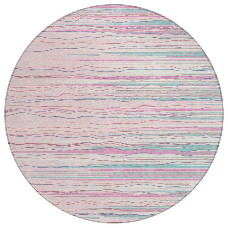 HomeRoots Striped Transitional Rectangle Outdoor Rug