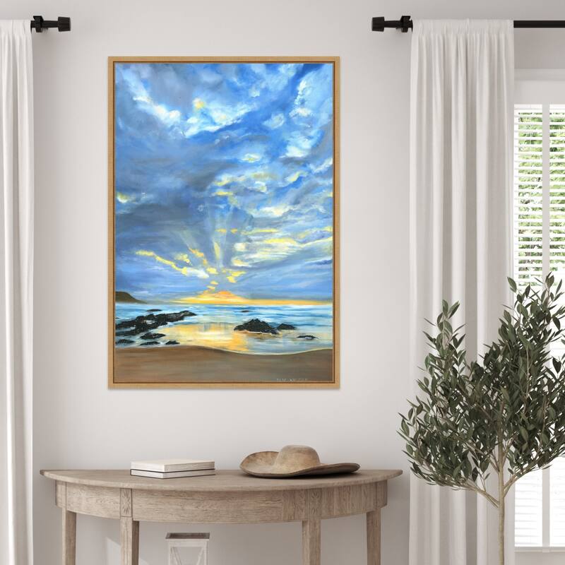 Sunset Seascape II by Ilse Kruger Framed Canvas Wall Art Print
