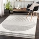 preview thumbnail 30 of 31, Artistic Weavers Joel Mod Black/Ivory Ombre Geometric Striped Area Rug 5' x 7' - Black/Ivory