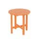 Laguna 18-inch Poly Eco-Friendly All Weather Round Side Table - Orange
