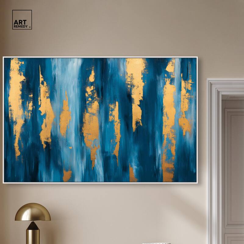 Dark Texture Golden Touch II Canvas by Art Remedy