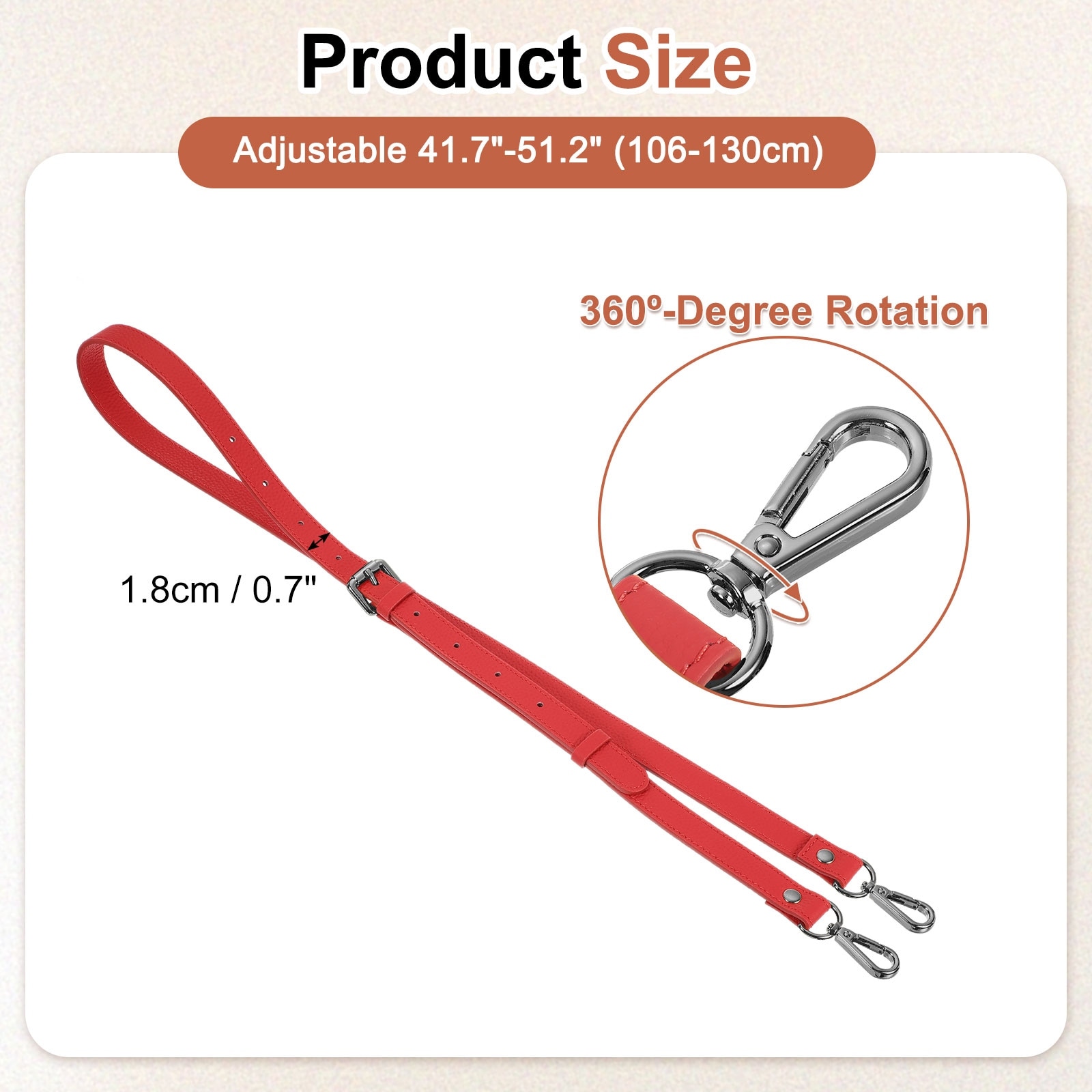 Genuine Leather Purse Strap, Adjustable Crossbody Replacement Straps