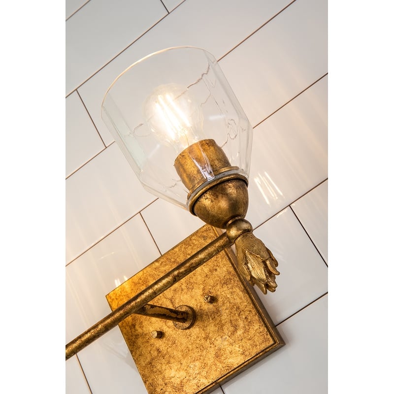 Felice 2 Light Vanity Light in Gold