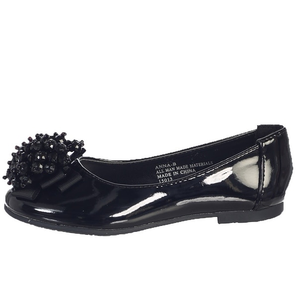 girls black dress shoes
