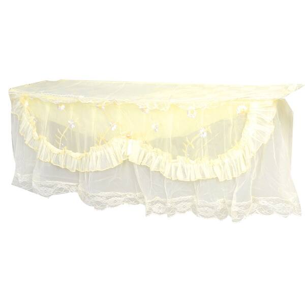 Unique Bargains Unique Bargains Home Air Conditioner Beige Lace Flower