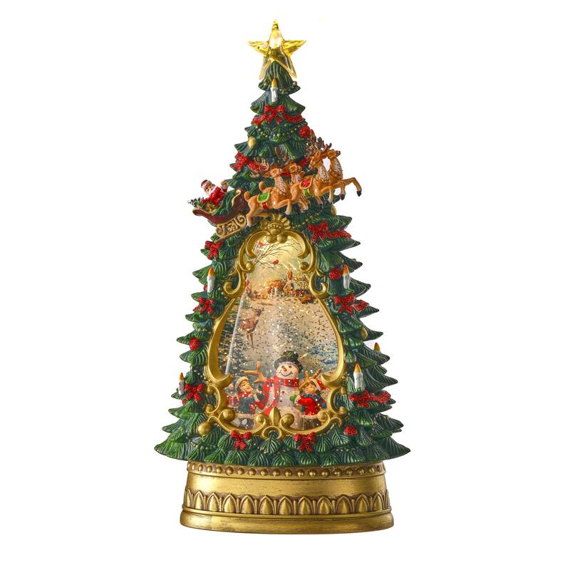 14" LED Holiday Water Globe