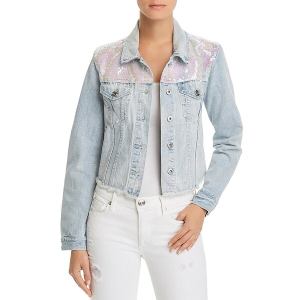 sunset and spring denim jacket
