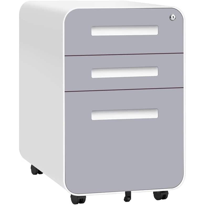 3 Drawer Mobile/Vertical File Cabinet for Home Office