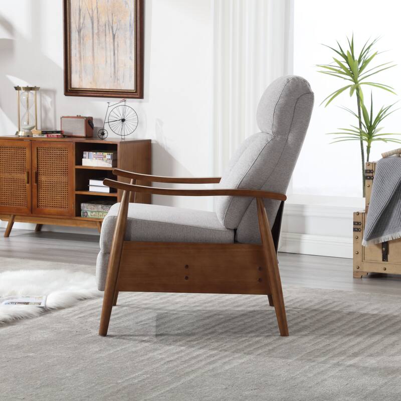 Light Gray 26.38" Adjustable Chaise Lounge Chair