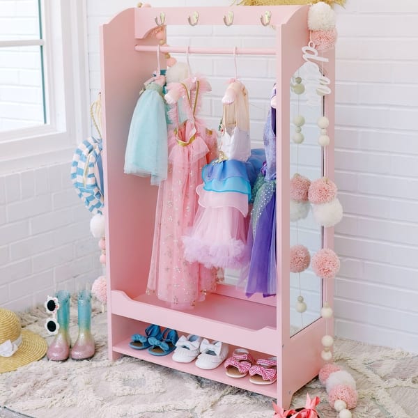 open lace back dress Personalised Dressing up Rail & Storage – Little Craft and Co main image 1