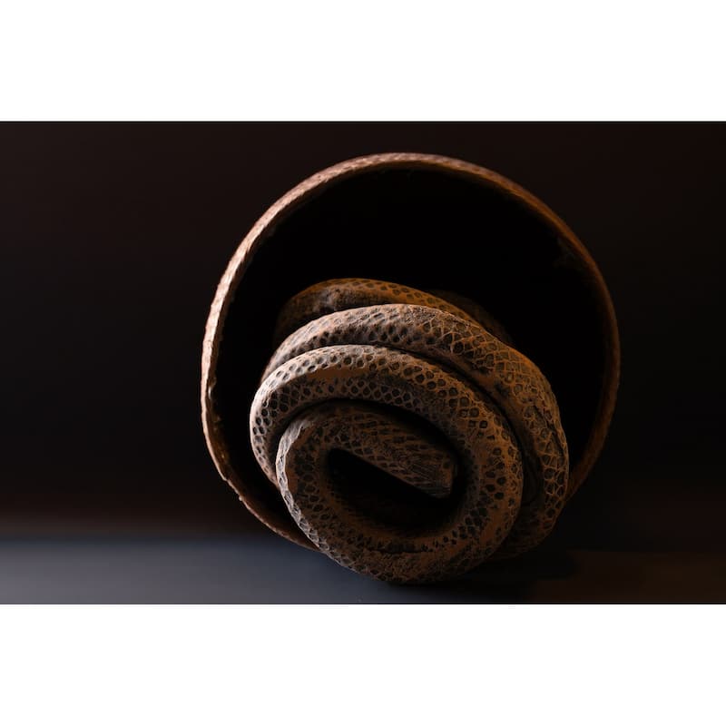 Snake Basket - 20" - Brown and Black