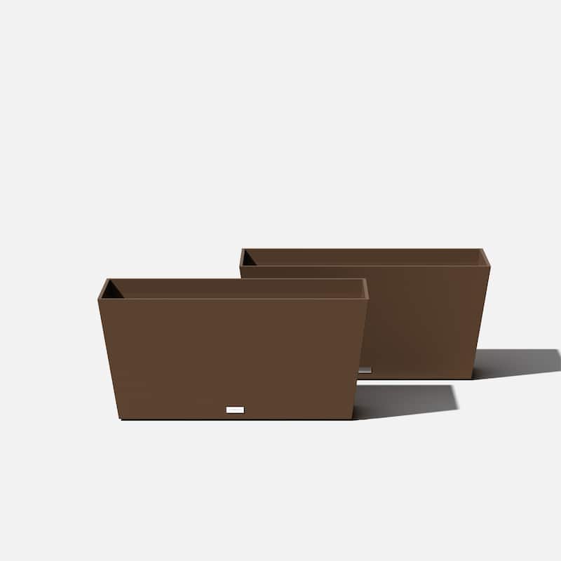 Pure Series Midori Planter - 31 inch - 2 Pack - Espresso