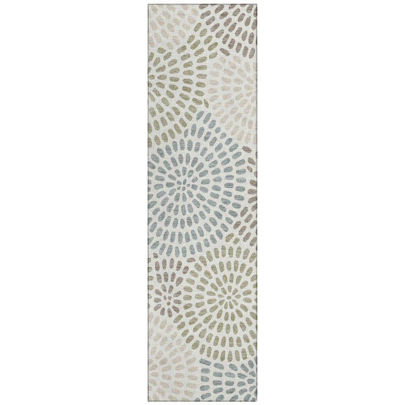 Machine Washable Indoor/ Outdoor Casual Ric Chantille Rug