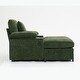 preview thumbnail 11 of 9, Modern Oversized Chair with Ottoman,Chenille Fabric Sofa Bed,Accent Chair Comfy Sofa with Cupholders and USB Charging Ports