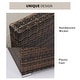 preview thumbnail 6 of 18, COSIEST Outdoor Patio Brown Wicker Sectional Sofa Set