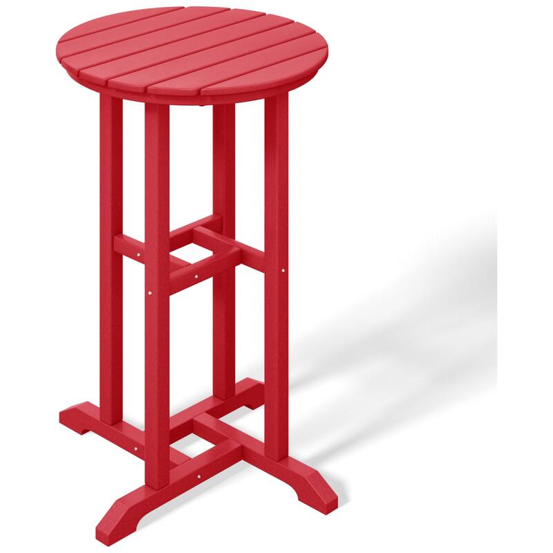 Laguna Hdpe All Weather Outdoor Patio 24" Round Counter Bistro Table