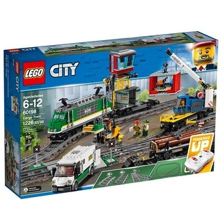 LEGO City Cargo Train Set, 1226pcs Remote Control Play Set for Kids, Ages 6-12