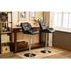 preview thumbnail 51 of 54, Roundhill Furniture Glasgow Height-adjustable Tufted Faux Leather Bar Stools (Set of 2)