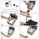 preview thumbnail 17 of 16, Anly Modern Farmhouse Black Gold 1-Light Outdoor Pendant Lights Patio Lantern Lamp - D7" x H12.2"