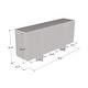 preview thumbnail 6 of 10, Meble Furniture Kinzie 180 Sideboard 71" Wide x 32" High - Matte Two-Tone Modern Buffet Credenza with Cabinet Storage