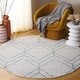 preview thumbnail 12 of 154, SAFAVIEH Adirondack Benilda Modern Geometric Rug 4' Round - Grey/Blue