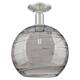 Option Brushed Satin Nickel / Light Smoke Deco Swirl