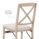 preview thumbnail 14 of 14, Linon Lesvos X Back Grey Wash Folding Side Dining Chair (Set of 2)