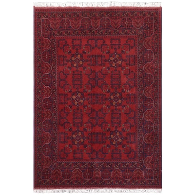 Southwestern Biljik Khal Mohammadi Sariyah Red/Blue Rug - 4'11'' x 6'5''