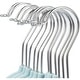 preview thumbnail 4 of 4, Blue Velvet Clothes Hangers with Clips for Baby Nursery and Kids Closet, Ultra Thin, Nonslip (12 Inches, 24 Pack)