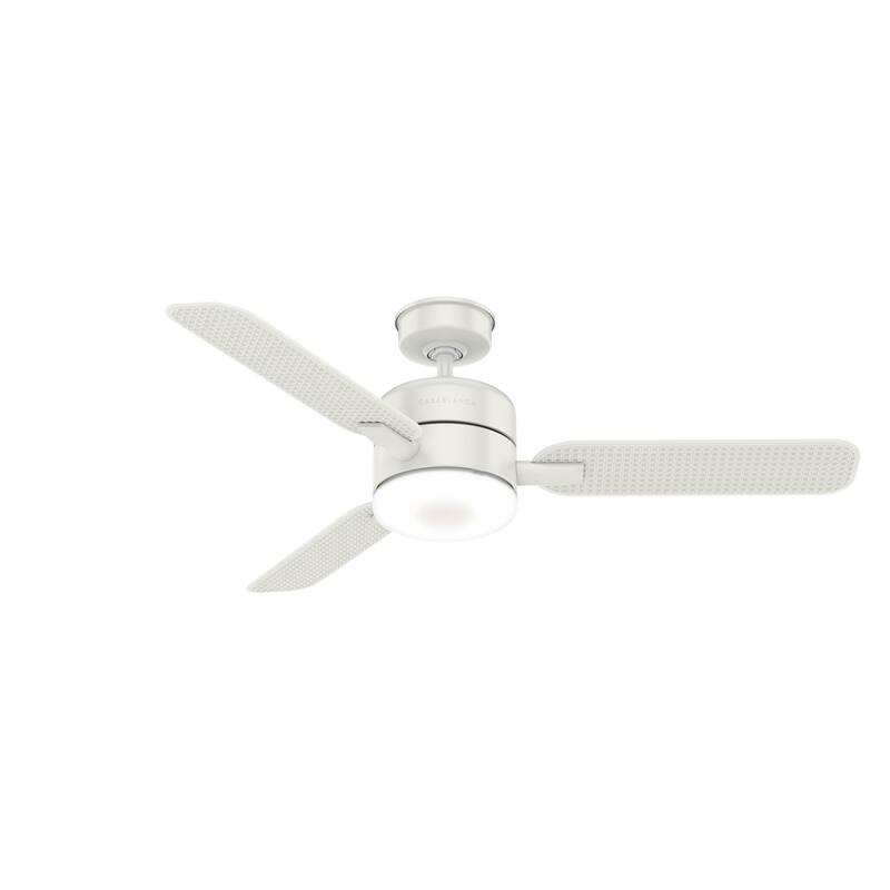 Casablanca 54" Paume Outdoor Ceiling Fan with LED Light Kit and Wall Control - Coastal - DAMP RATED!