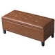 preview thumbnail 19 of 48, Adeco Storage Ottoman 41" Tufted Bench for Living Room Bedroom