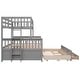 preview thumbnail 10 of 17, Twin-over-Full Bunk Bed with Twin Size Trundle Bed, Kids Separable Bunk Bed with Drawers and Headboard Included