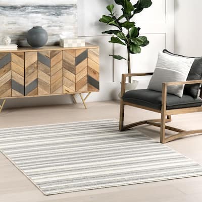 Nuloom Kerensa Striped Machine Washable Area Rug