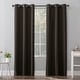 preview thumbnail 29 of 105, Sun Zero Cyrus Thermal Total Blackout Grommet Curtain Panel, Single Panel 40 x 84 - Cocoa