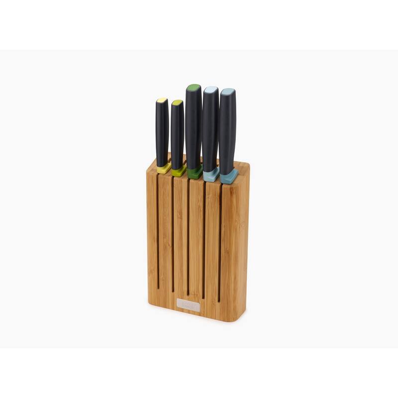 Joseph Joseph Elevate Knives 5-piece Knife Set with Bamboo Block - Bamboo