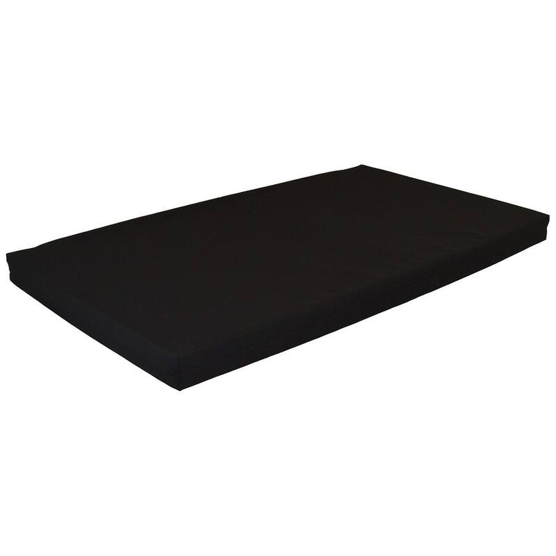 Swing Bed Cushion - 4" Thick - 75 Inch - Black