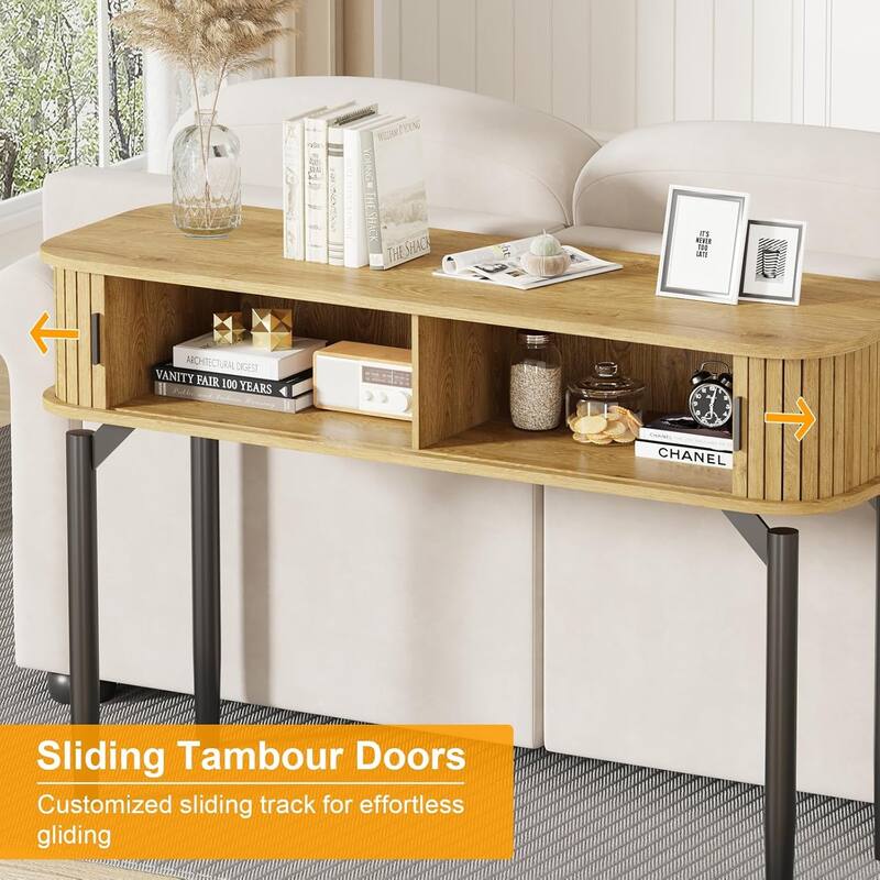 Narrow Console Table for Entryway or Behind Sofa – Modern Accent Table for Living Room