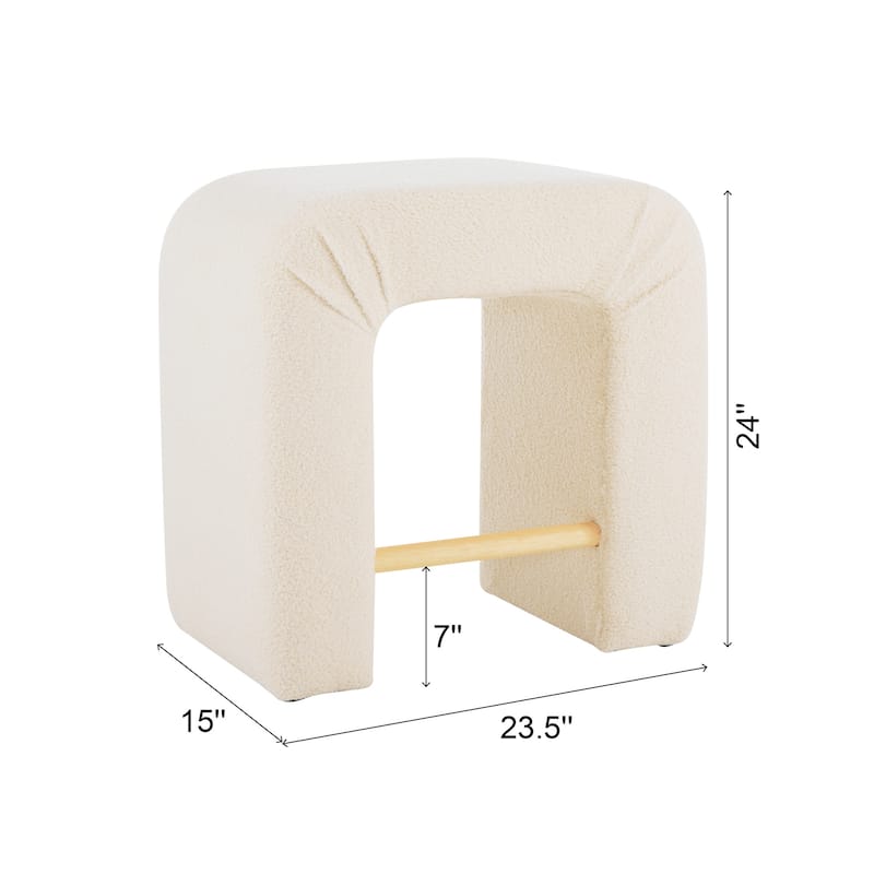 Modern 24 " Set of 2 Dining Chairs with Plush Cushioned Seats Wooden Legs for Kitchen Island Dining Room Living Room Bedroom