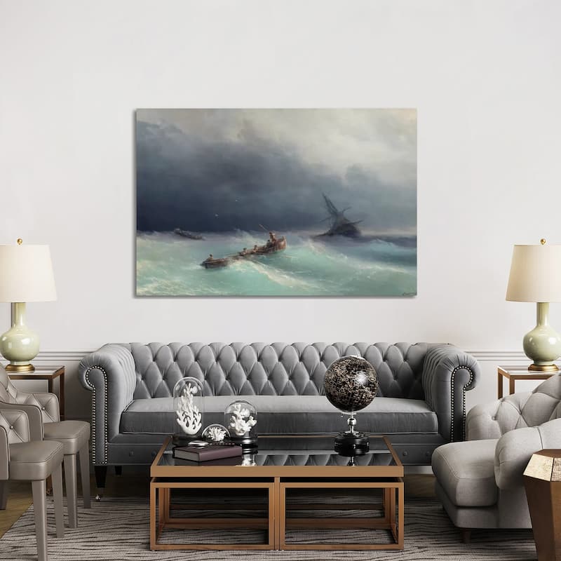 iCanvas "Storm at Sea" by Ivan Aivazovsky Canvas Print