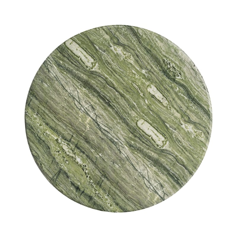 Studio London Maddox Single Round Coffee Table Stone Marble Effect