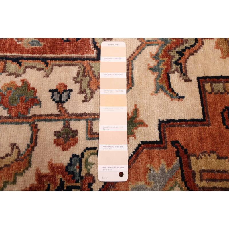 ECARPETGALLERY Hand-knotted Jules Sultane Ivory Wool Rug - 7'11 x 9'8