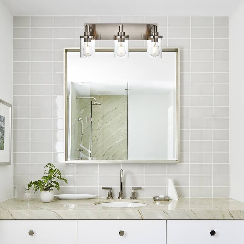 Modern Bathroom Lights with Clear Shape
