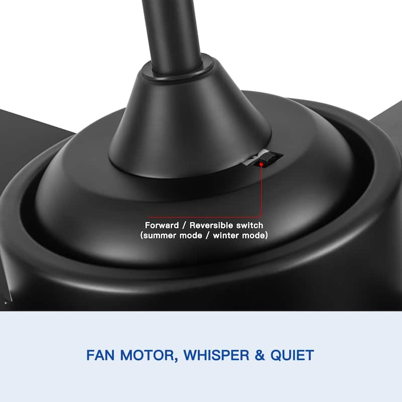 44 In Intergrated LED Ceiling Fan with ABS Blade