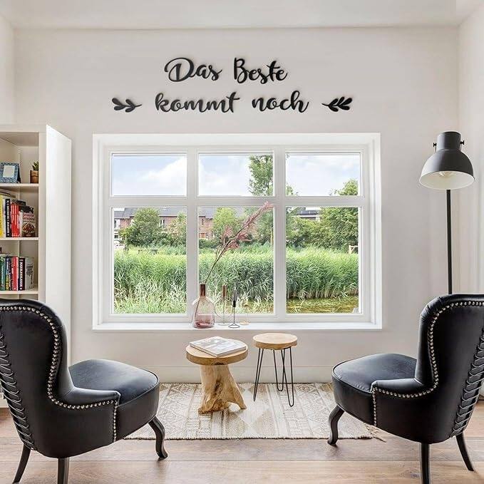 Das Beste Komm Noch Metal Wall Art, Inspirational Wall Decor, 6 Pieces